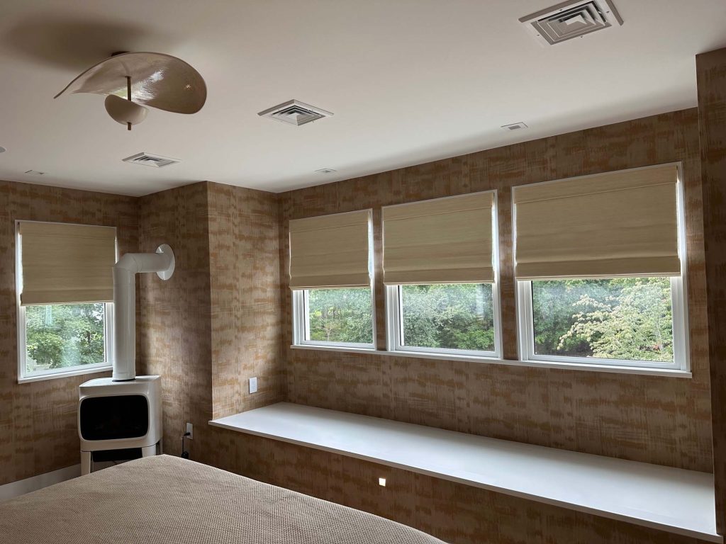 Roman Shades crafted to perfection.