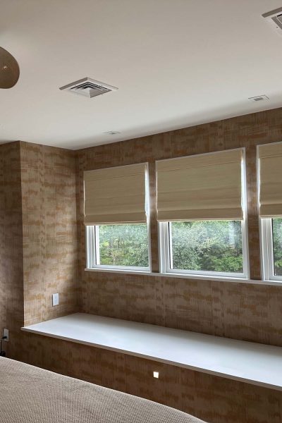 Roman Shades crafted to perfection.